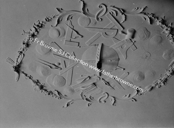 BARMEATH CASTLE CEILING OF LIBRARY